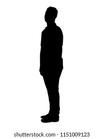 Man silhouette vector. Person concept.