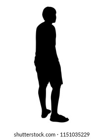 Man silhouette vector. Person concept.