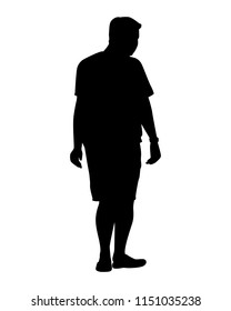 Man silhouette vector. Person concept.