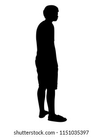 Man silhouette vector. Person concept.