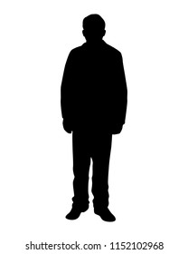 Man silhouette vector. Person concept.