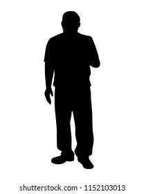 Man silhouette vector. Person concept.