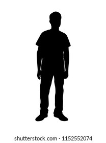 Man silhouette vector. Person concept.