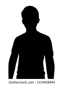 Man silhouette vector. Person concept.