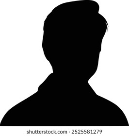 Man silhouette vector style in white background