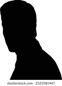 Man silhouette vector style in white background