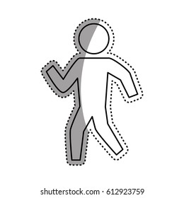 man silhouette walking
