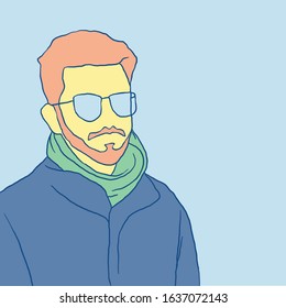 man simple design illustration picture on unsplash