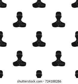 Man single icon in black style.Man, vector symbol stock illustration web.