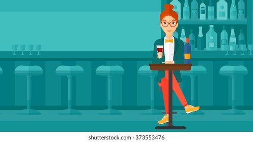 Man sitting at bar.