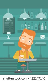 Man sitting at bar.