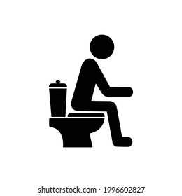 Mann im Badezimmer