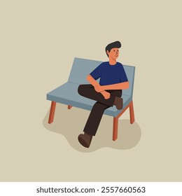 man sitting in a chair