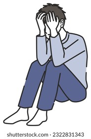 A man sitting in a gym sitting down