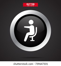 man sitting icon