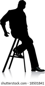 Man sitting on a chair