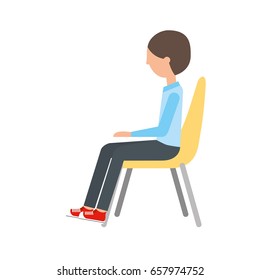 man sitting on chair