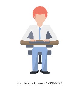 Man sitting on a chair