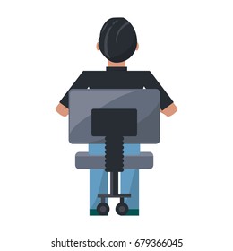 Man sitting on a chair