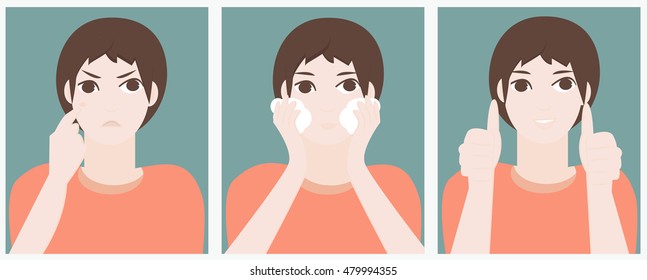 man skincare step vector