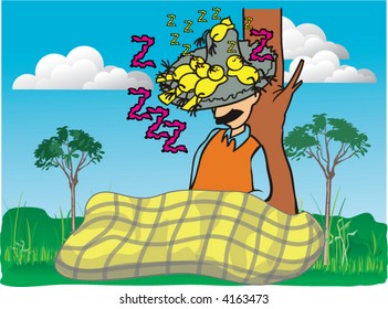 man sleeping beauty