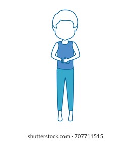 man sleeping character icon