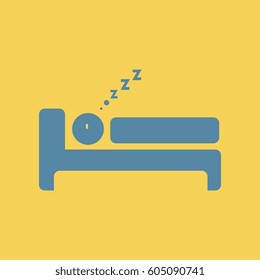 man sleeping on bed