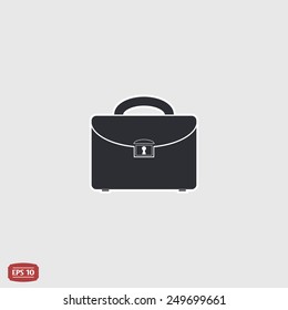 Man small bag icon. Flat design style. Made vector illustration