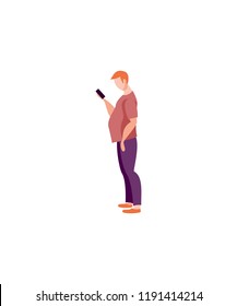 A man with a smartphone.