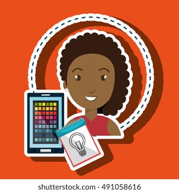 man smartphone color chart idea