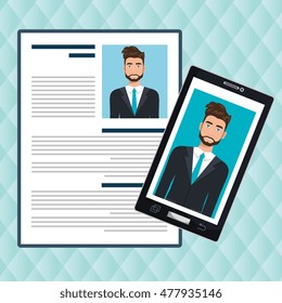 man smartphone find person cv