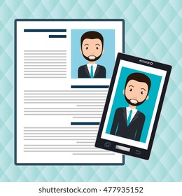man smartphone find person cv