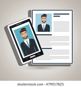 man smartphone find person cv