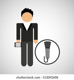 man smartphone and news microphone design vector illustration eps 10