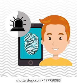 man smartphone password