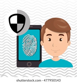 man smartphone password