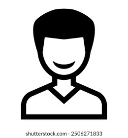 Man smile icon vector illustration graphic design