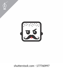 man smiley character