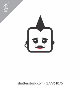 man smiley character