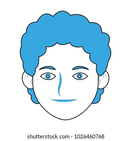 Man smiling cartoon