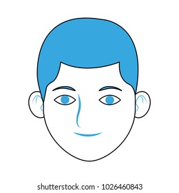 Man smiling cartoon