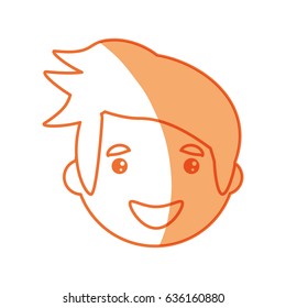 Man smiling cartoon