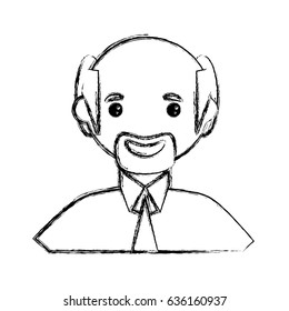 Man smiling cartoon