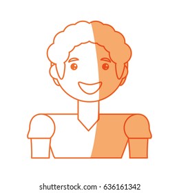 Man smiling cartoon