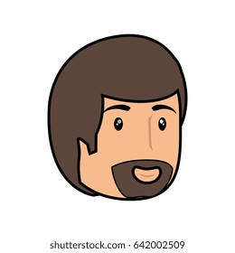 Man smiling cartoon