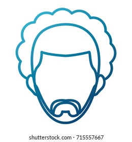 Man smiling cartoon