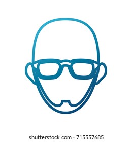 Man smiling cartoon