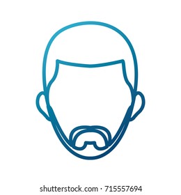 Man smiling cartoon
