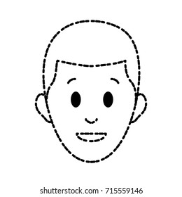 Man smiling cartoon