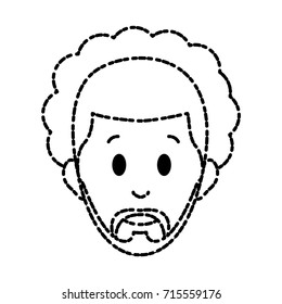 Man smiling cartoon